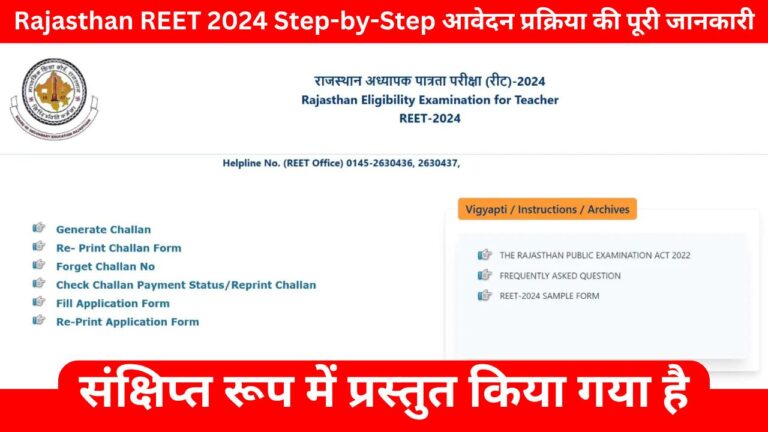 यहाँ Rajasthan REET 2024 Step-by-Step आवेदन प्रक्रिया की पूरी जानकारी को संक्षिप्त रूप में प्रस्तुत किया गया है 1 Add a heading 13
