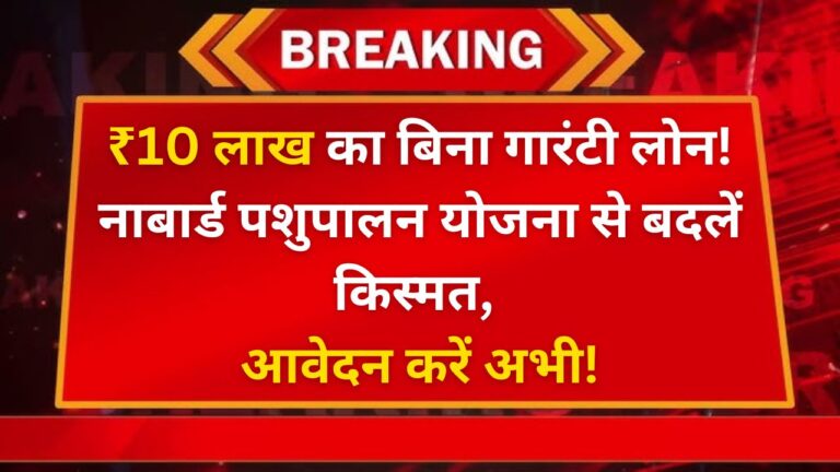 नाबार्ड डेयरी लोन योजना 2024: ₹10 लाख तक का लोन बिना गारंटी के, सब्सिडी के साथ 7 नाबार्ड डेयरी लोन योजना 2024