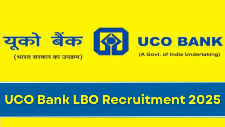 UCO Bank LBO Recruitment 2025